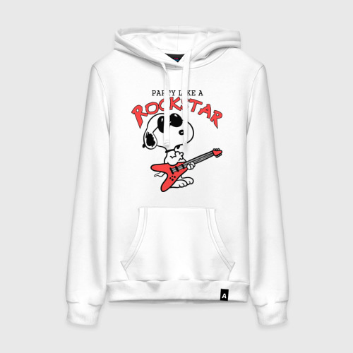 Женская толстовка хлопок Snoopy Rockstar