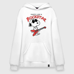 Худи SuperOversize хлопок Snoopy Rockstar