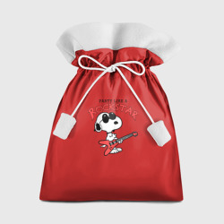 Мешок новогодний Snoopy Rockstar