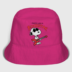 Женская панама хлопок Snoopy Rockstar