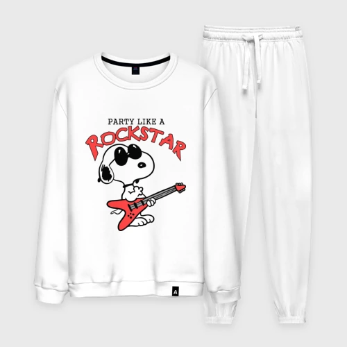 Мужской костюм хлопок Snoopy Rockstar