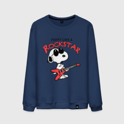 Мужской свитшот хлопок Snoopy Rockstar