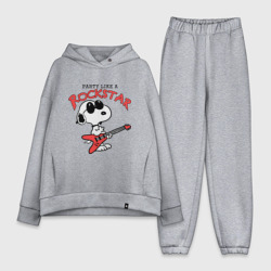 Женский костюм хлопок Oversize Snoopy Rockstar