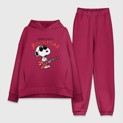 Женский костюм хлопок Oversize Snoopy Rockstar