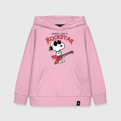 Детская толстовка хлопок Snoopy Rockstar