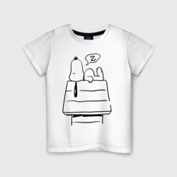 Детская футболка хлопок Спящий Снупи