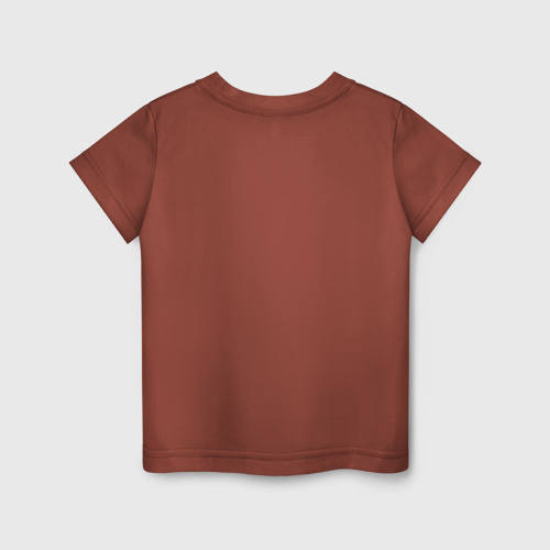 Детская футболка хлопок Свитер с оленями, цвет кирпичный - фото 2