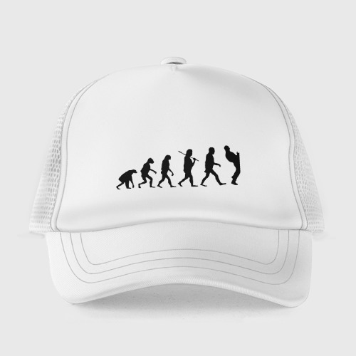 Детская кепка тракер Эволюция рока, цвет белый - фото 2