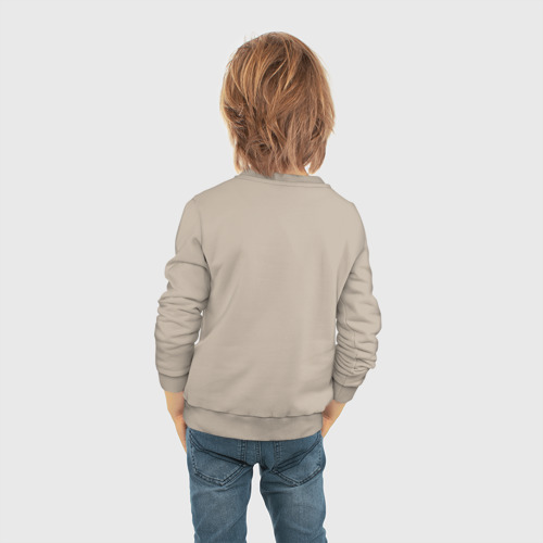 Детский свитшот хлопок с принтом Эволюция рока, вид сзади #2