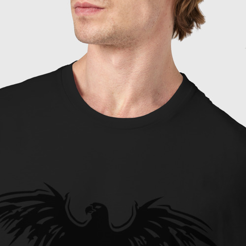 Мужская футболка хлопок Орел, цвет черный - фото 6