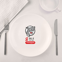 Набор: тарелка + кружка Я не я когда голоден - фото 2