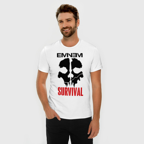 Мужская футболка хлопок Slim Eminem - Survival - фото 3