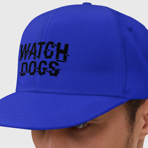 Кепка снепбек с прямым козырьком Watch Dogs, цвет синий