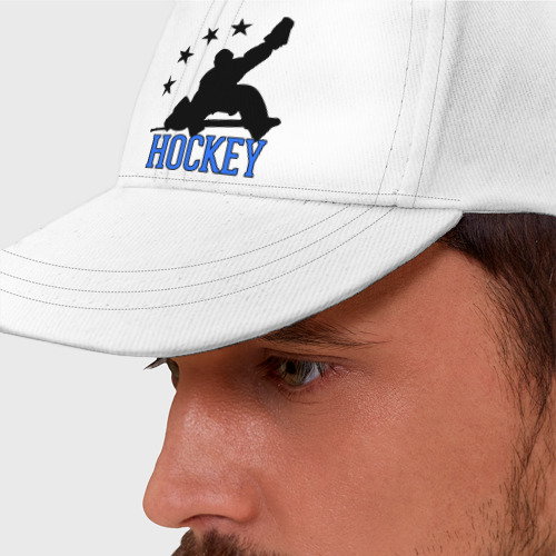 Бейсболка Hockey Хоккей, цвет белый - фото 2