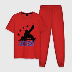 Мужская пижама хлопок Hockey Хоккей