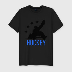 Мужская футболка хлопок Slim Hockey Хоккей