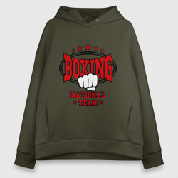 Женское худи Oversize хлопок Boxing national team