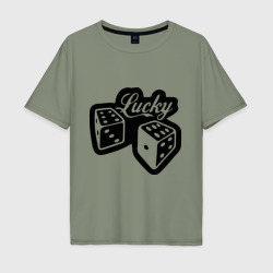 Мужская футболка хлопок Oversize Lucky