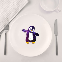 Набор: тарелка + кружка Пингвин просто космос - фото 2