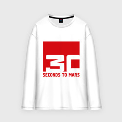 Мужской лонгслив oversize хлопок 30 Seconds to mars