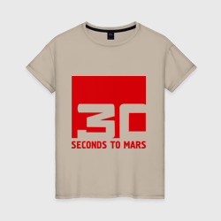 Женская футболка хлопок 30 Seconds to mars