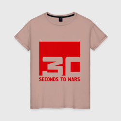 Женская футболка хлопок 30 Seconds to mars