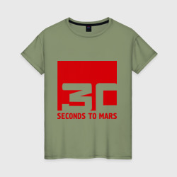 Женская футболка хлопок 30 Seconds to mars