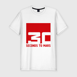 Мужская футболка хлопок Slim 30 Seconds to mars