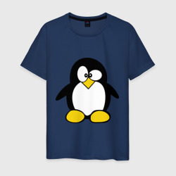 Мужская футболка хлопок Пингвин
