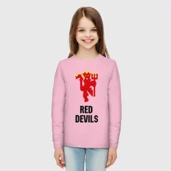 Детский лонгслив хлопок Red devils Manchester united - фото 2