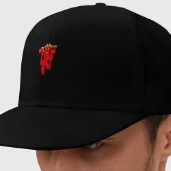 Кепка снепбек с прямым козырьком Red devils Manchester united