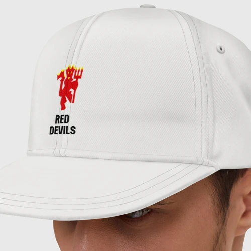 Кепка снепбек с прямым козырьком Red devils Manchester united