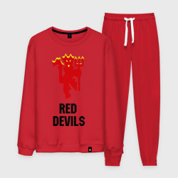 Мужской костюм хлопок Red devils Manchester united