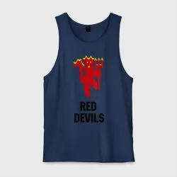 Мужская майка хлопок Red devils Manchester united