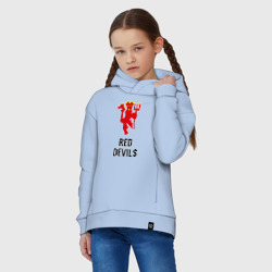 Детское худи Oversize хлопок Red devils Manchester united - фото 2