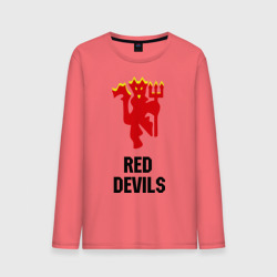 Мужской лонгслив хлопок Red devils Manchester united