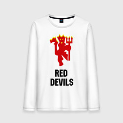 Мужской лонгслив хлопок Red devils Manchester united