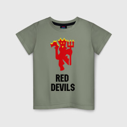 Детская футболка хлопок Red devils Manchester united