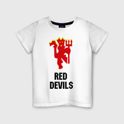 Детская футболка хлопок Red devils Manchester united