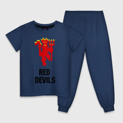 Детская пижама хлопок Red devils Manchester united