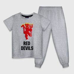 Детская пижама хлопок Red devils Manchester united