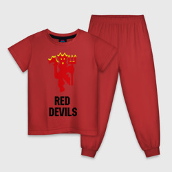 Детская пижама хлопок Red devils Manchester united
