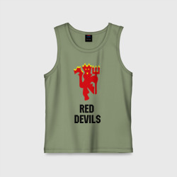 Детская майка хлопок Red devils Manchester united