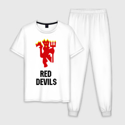 Мужская пижама хлопок Red devils Manchester united