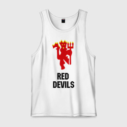 Мужская майка хлопок Red devils Manchester united