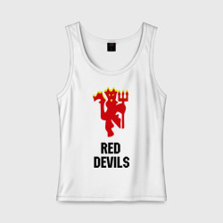 Женская майка хлопок Red devils Manchester united