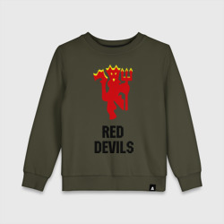 Детский свитшот хлопок Red devils Manchester united