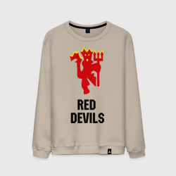 Мужской свитшот хлопок Red devils Manchester united