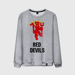 Мужской свитшот хлопок Red devils Manchester united