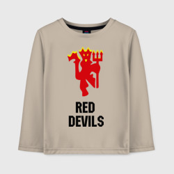 Детский лонгслив хлопок Red devils Manchester united